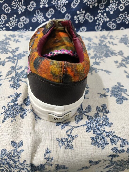 Vans Old Skool Tie-Dye Distressed Badge Low-Top Casual Skate Shoes main image 8
